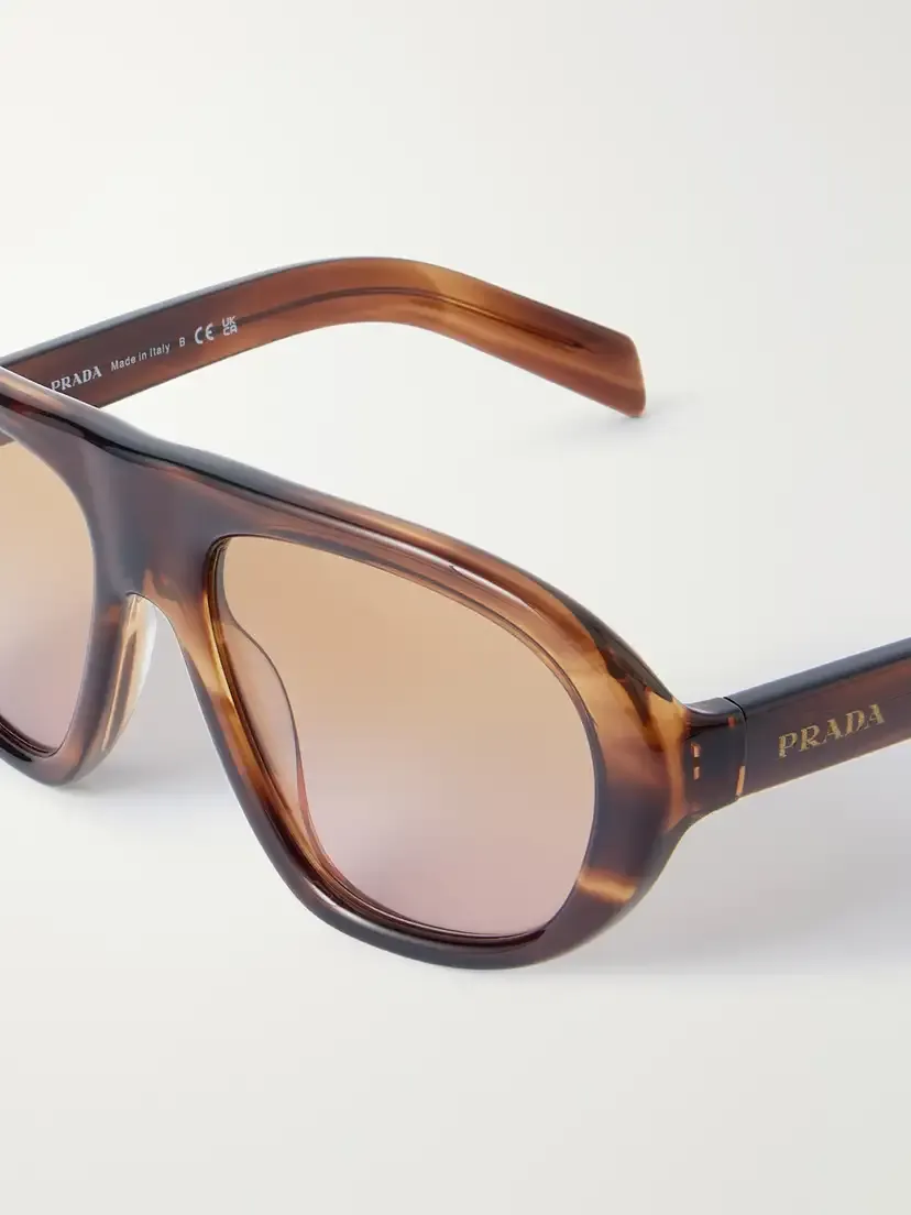 PRADA EYEWEAR Aviator-style Round-frame Sunglasses | Thumbnail 4