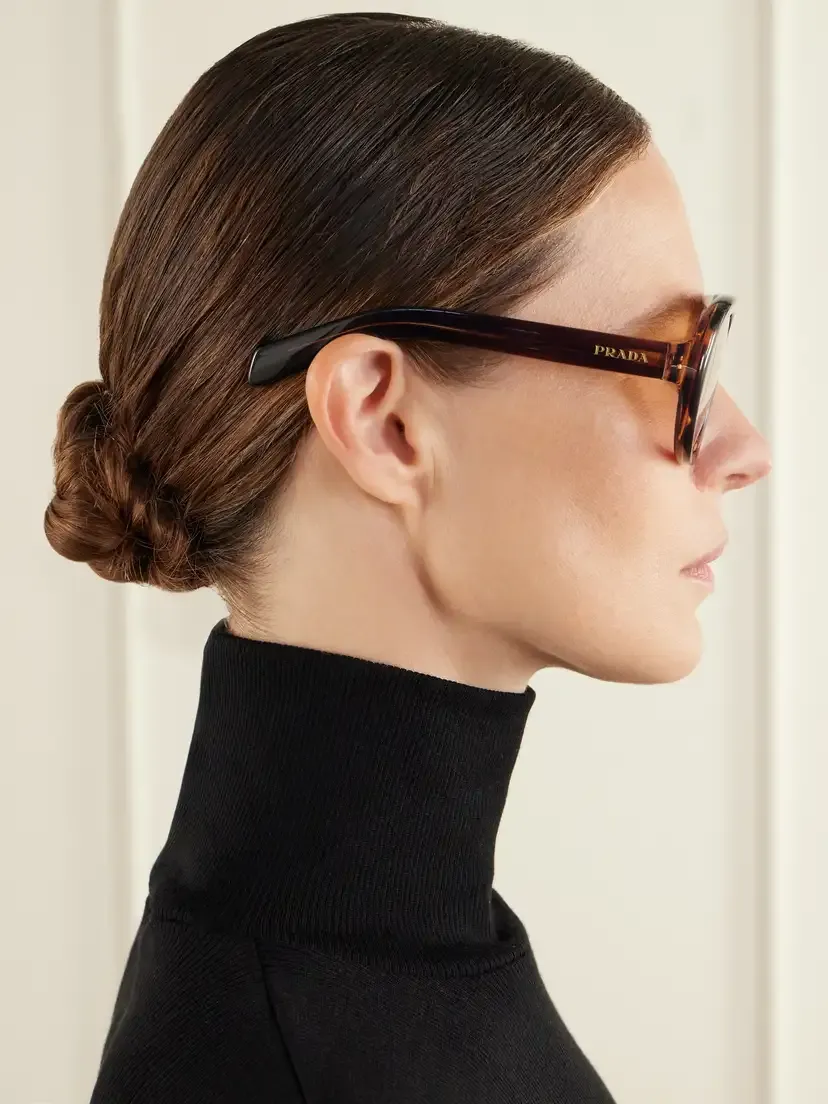 PRADA EYEWEAR Aviator-style Round-frame Sunglasses | Thumbnail 5