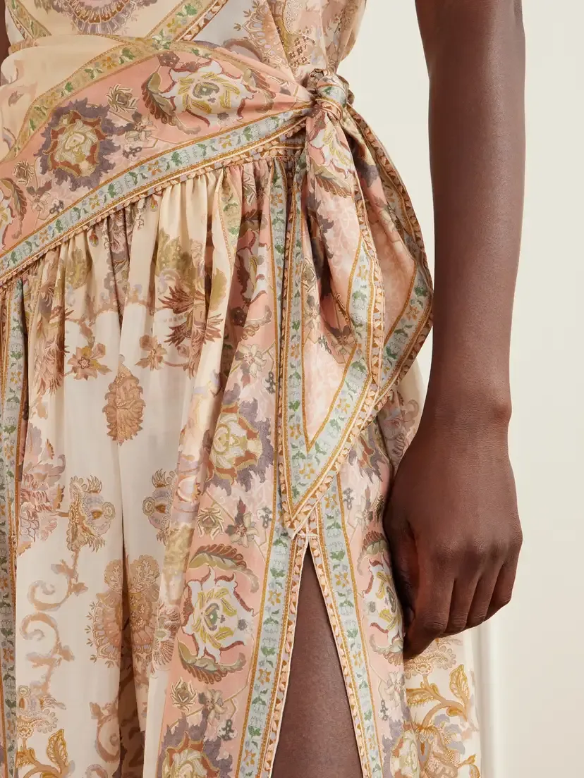 Zimmermann Echo Scarf-detailed Printed Silk Midi Skirt | Thumbnail 5 Zimmermann Echo Scarf-detailed Printed Silk Midi Skirt | Thumbnail 5