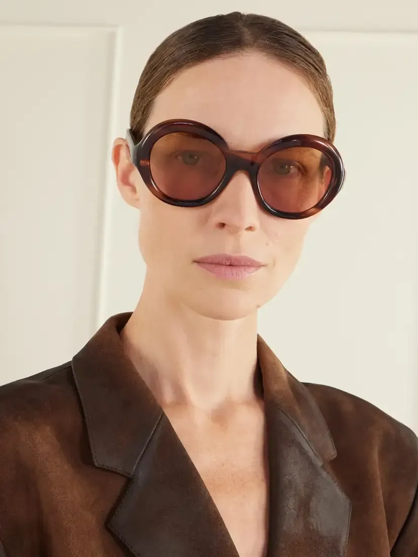 PRADA EYEWEAR Round-frame Tortoiseshell Acetate Sunglasses | Thumbnail 2 PRADA EYEWEAR Round-frame Tortoiseshell Acetate Sunglasses | Thumbnail 2