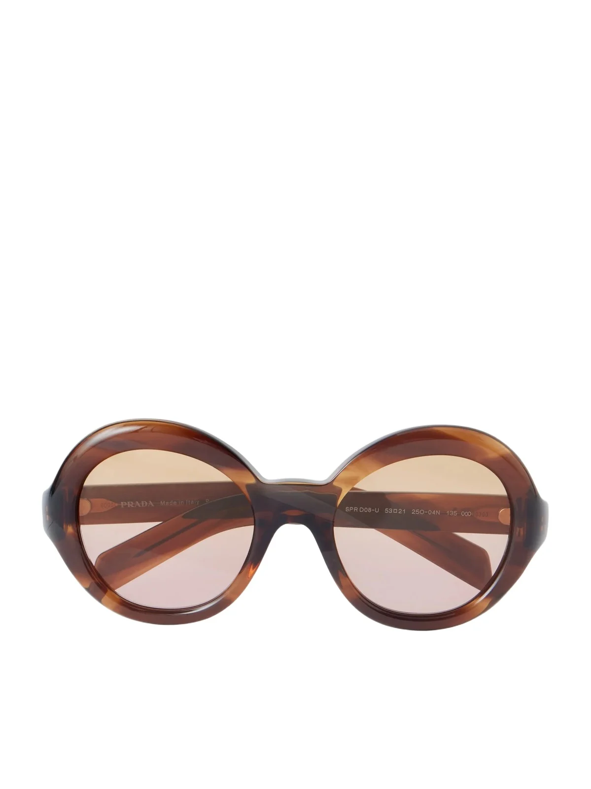 PRADA EYEWEAR Round-frame Tortoiseshell Acetate Sunglasses