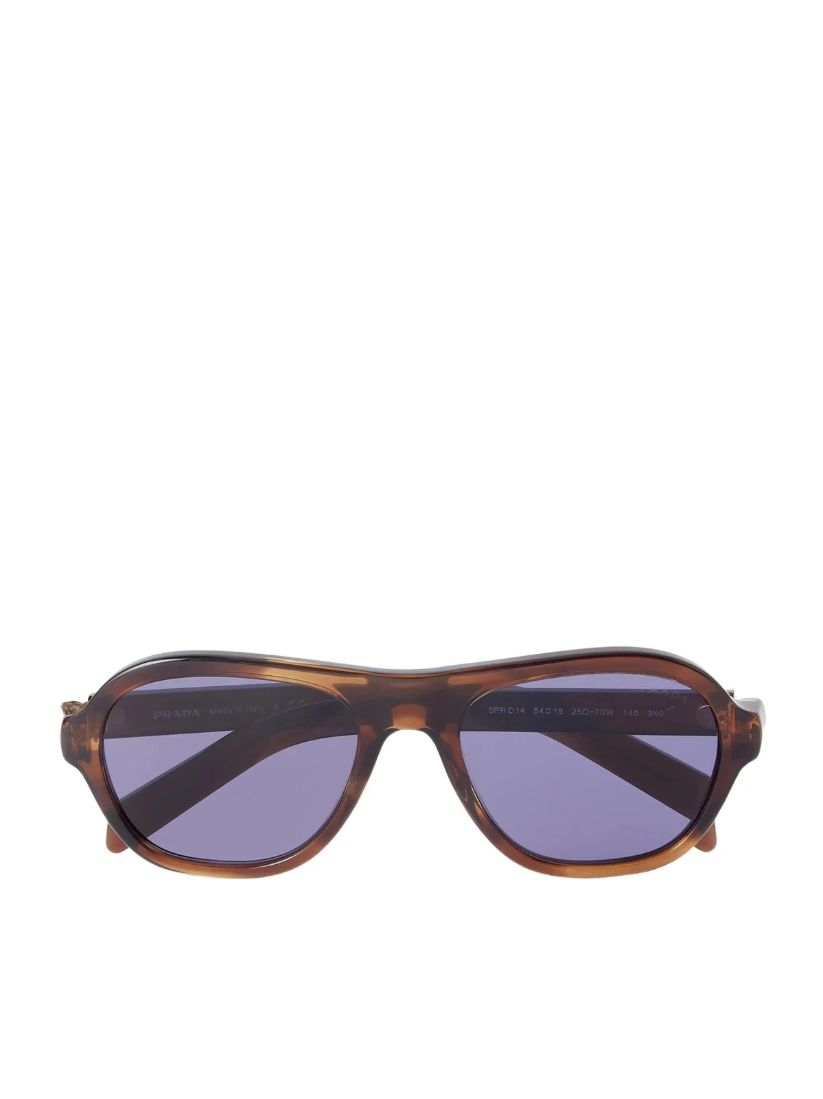 PRADA EYEWEAR Aviator-style Round-frame Tortoiseshell Acetate Sunglasses