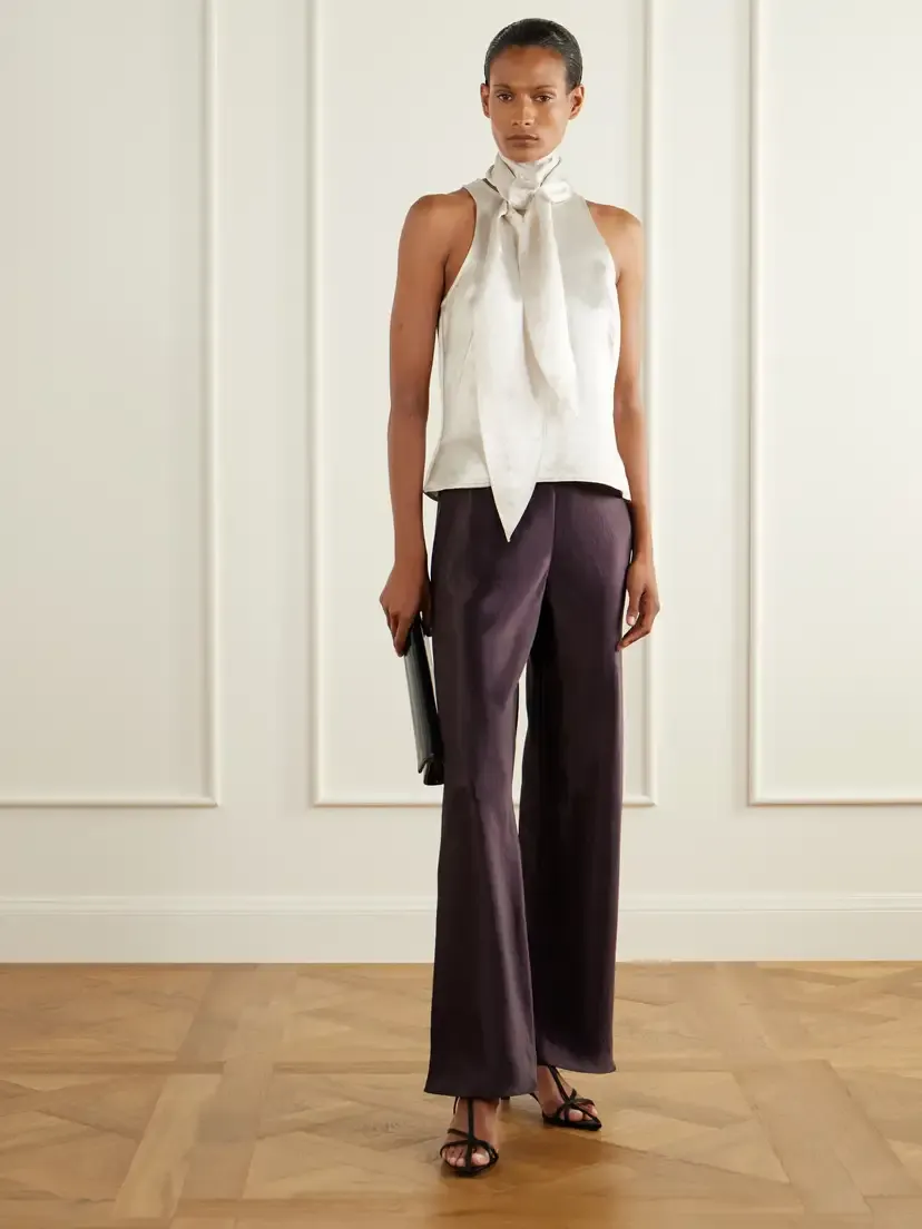 Maria McManus Scarf-detailed Satin Top | Thumbnail 2