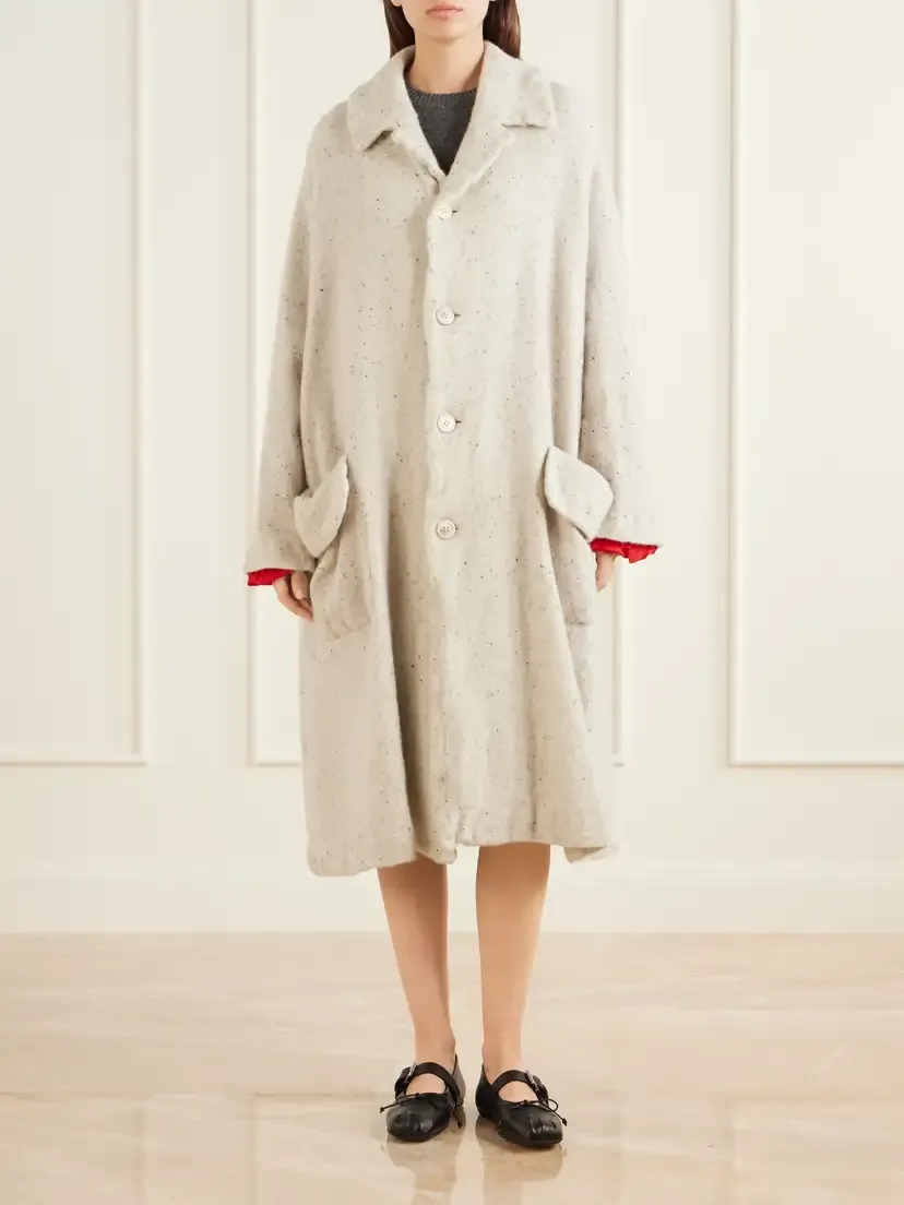Comme des Garçons Comme des Garçons Wool-blend Tweed Coat | Thumbnail 3
