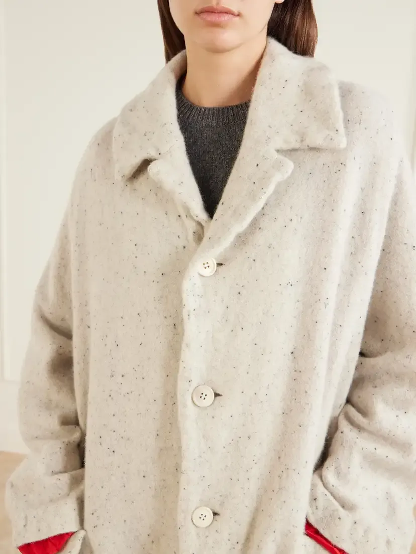 Comme des Garçons Comme des Garçons Wool-blend Tweed Coat | Thumbnail 5