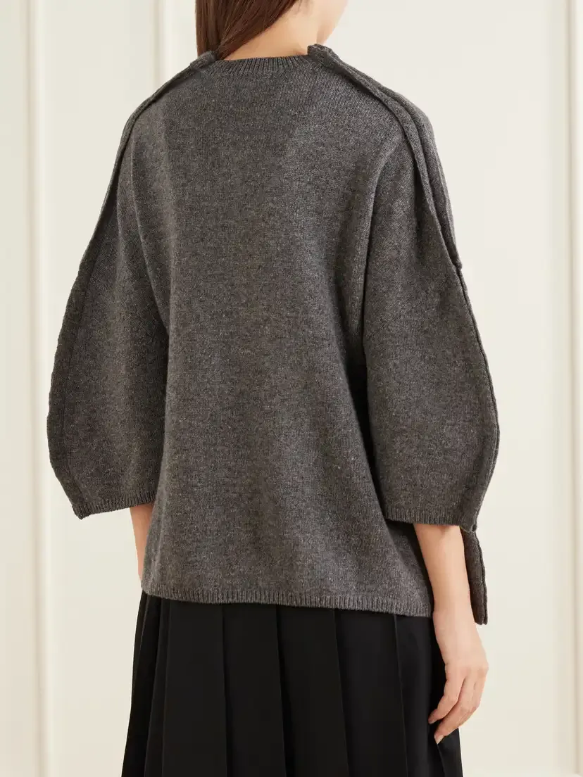 Comme des Garçons Comme des Garçons Peplum Wool Sweater | Thumbnail 3