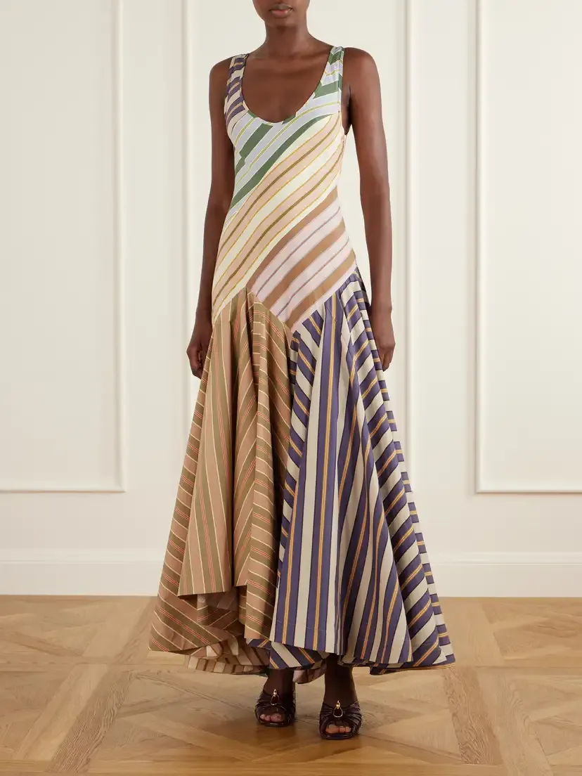 Zimmermann Clash Striped Cotton-poplin Maxi Dress | Thumbnail 2 Zimmermann Clash Striped Cotton-poplin Maxi Dress | Thumbnail 2