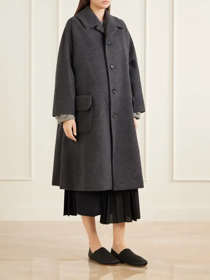Comme des Garçons Comme des Garçons Wool-blend Airy Mosser Coat | Thumbnail 3