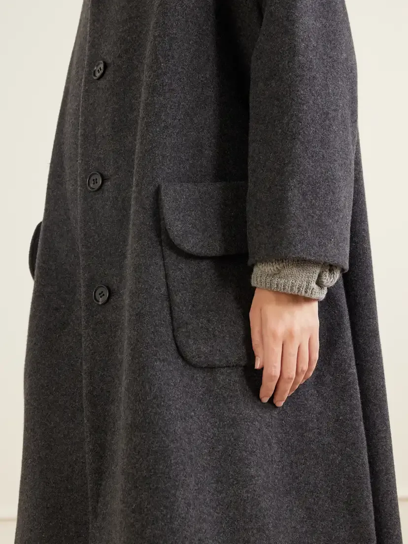 Comme des Garçons Comme des Garçons Wool-blend Airy Mosser Coat | Thumbnail 5