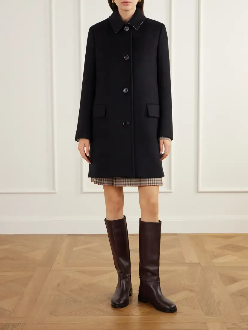 Burberry Gosford Wool And Cashmere-blend Felt Coat | Thumbnail 3 Burberry Gosford Wool And Cashmere-blend Felt Coat | Thumbnail 3