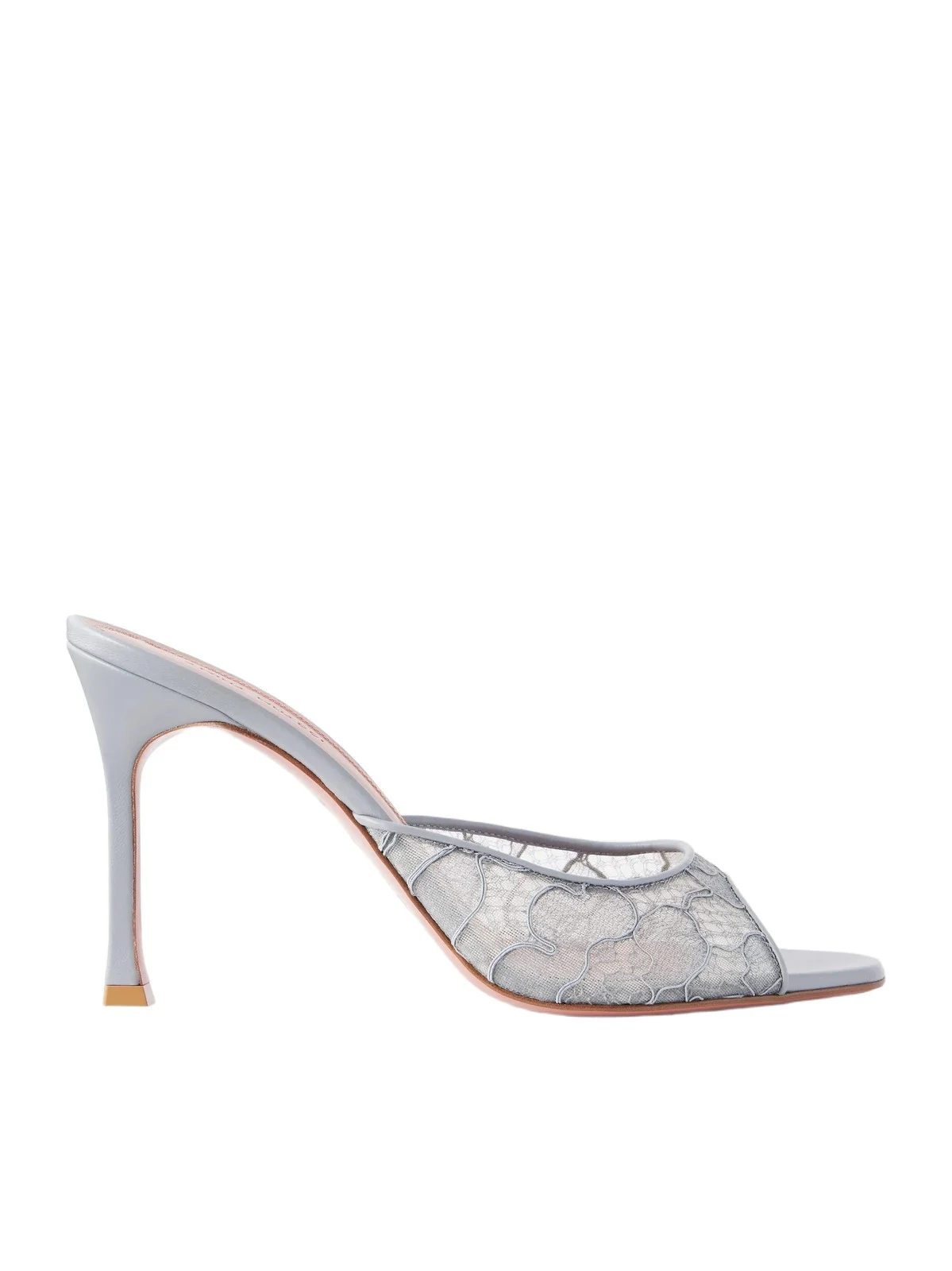 Amina Muaddi Alexa Lace Slipper 95 Sandals