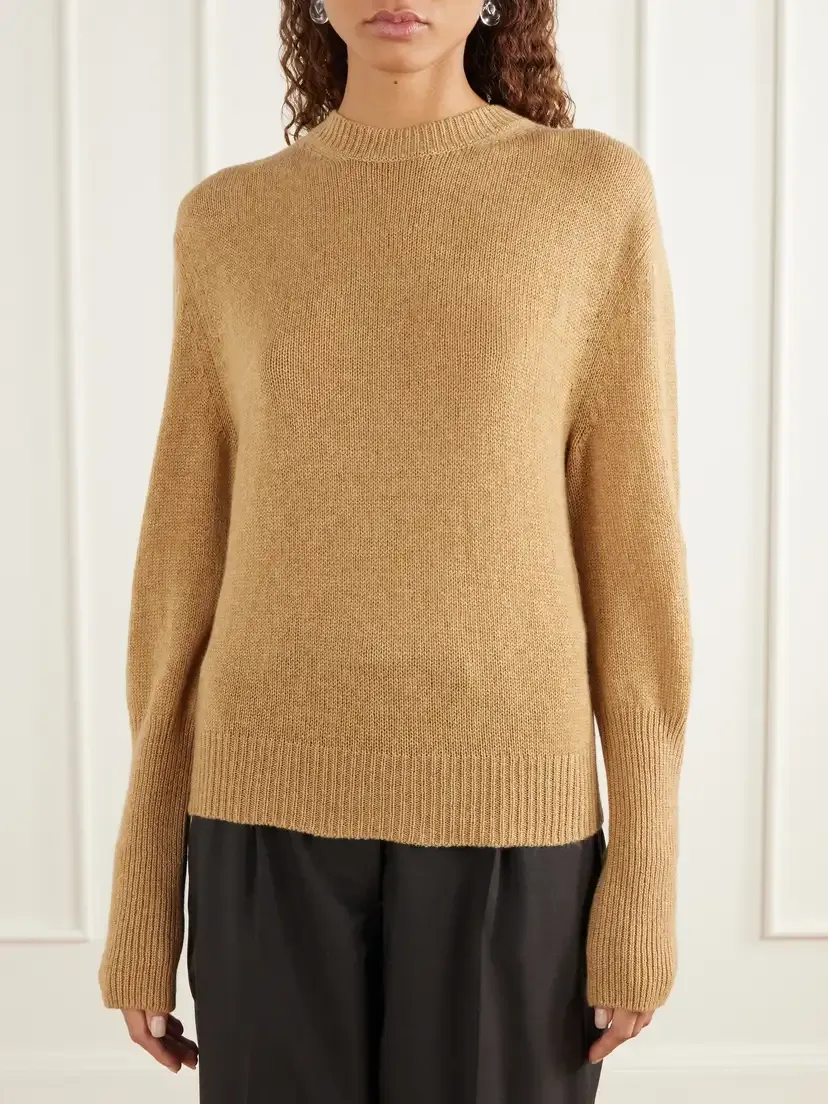 Lanvin Knot-detailed Grosgrain-trimmed Cashmere Sweater | Thumbnail 3 Lanvin Knot-detailed Grosgrain-trimmed Cashmere Sweater | Thumbnail 3