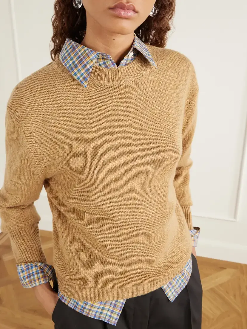 Lanvin Knot-detailed Grosgrain-trimmed Cashmere Sweater | Thumbnail 5 Lanvin Knot-detailed Grosgrain-trimmed Cashmere Sweater | Thumbnail 5