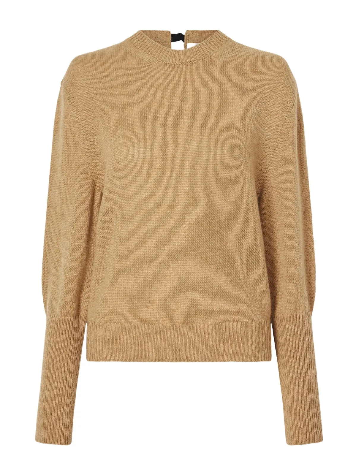 Knot-detailed Grosgrain-trimmed Cashmere Sweater Knot-detailed Grosgrain-trimmed Cashmere Sweater
