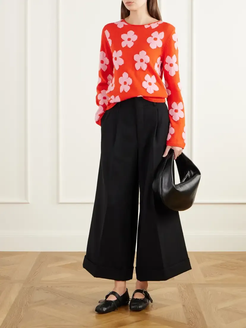 Comme des Garçons GIRL Floral-intarsia Sweater | Thumbnail 2 Comme des Garçons GIRL Floral-intarsia Sweater | Thumbnail 2