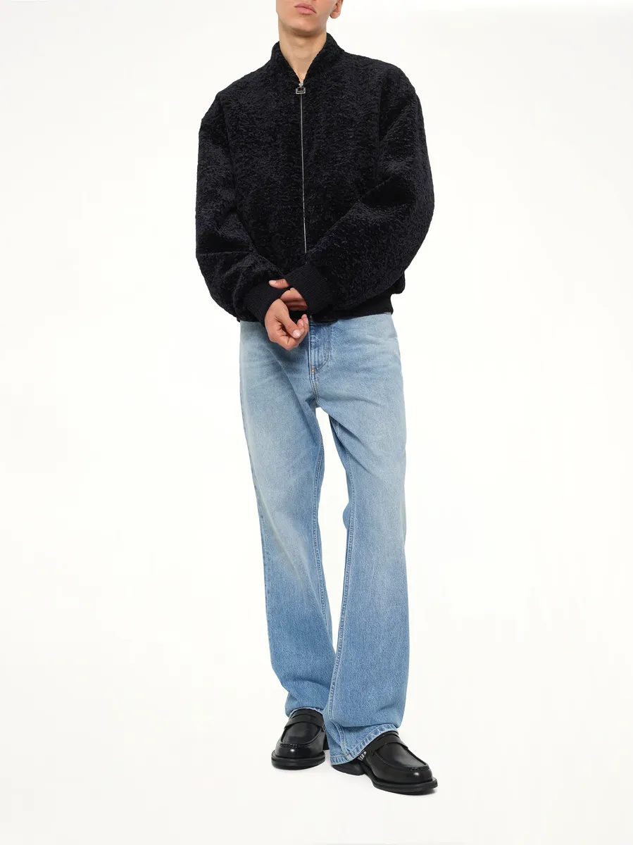 WOOYOUNGMI Velvet Bomber Jacket | Thumbnail 4 WOOYOUNGMI Velvet Bomber Jacket | Thumbnail 4