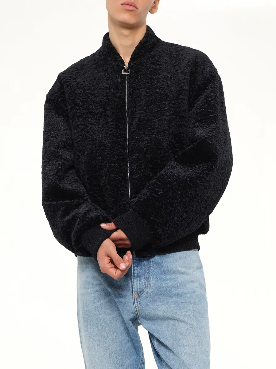 WOOYOUNGMI Velvet Bomber Jacket | Thumbnail 6 WOOYOUNGMI Velvet Bomber Jacket | Thumbnail 6