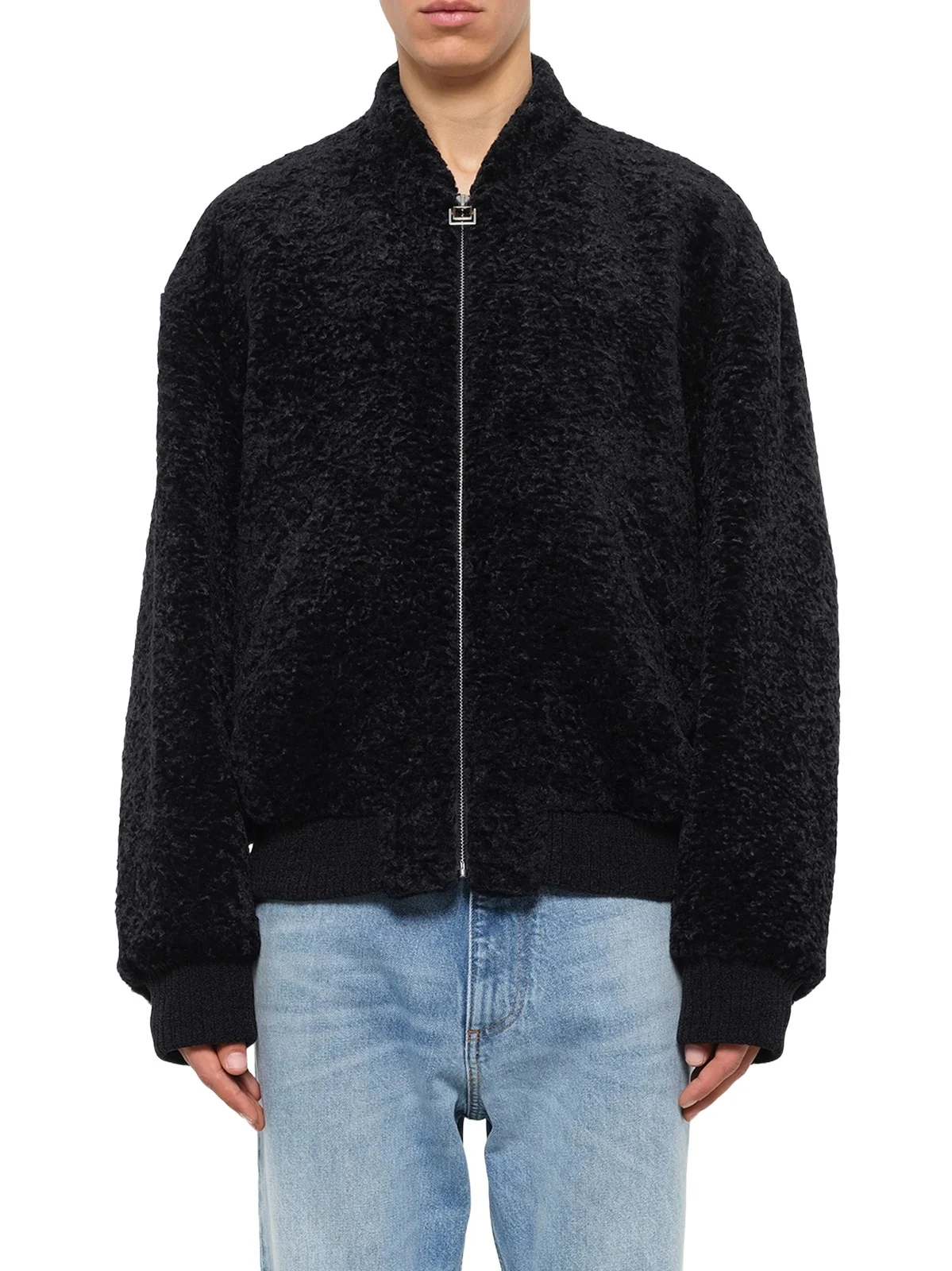 WOOYOUNGMI Velvet Bomber Jacket