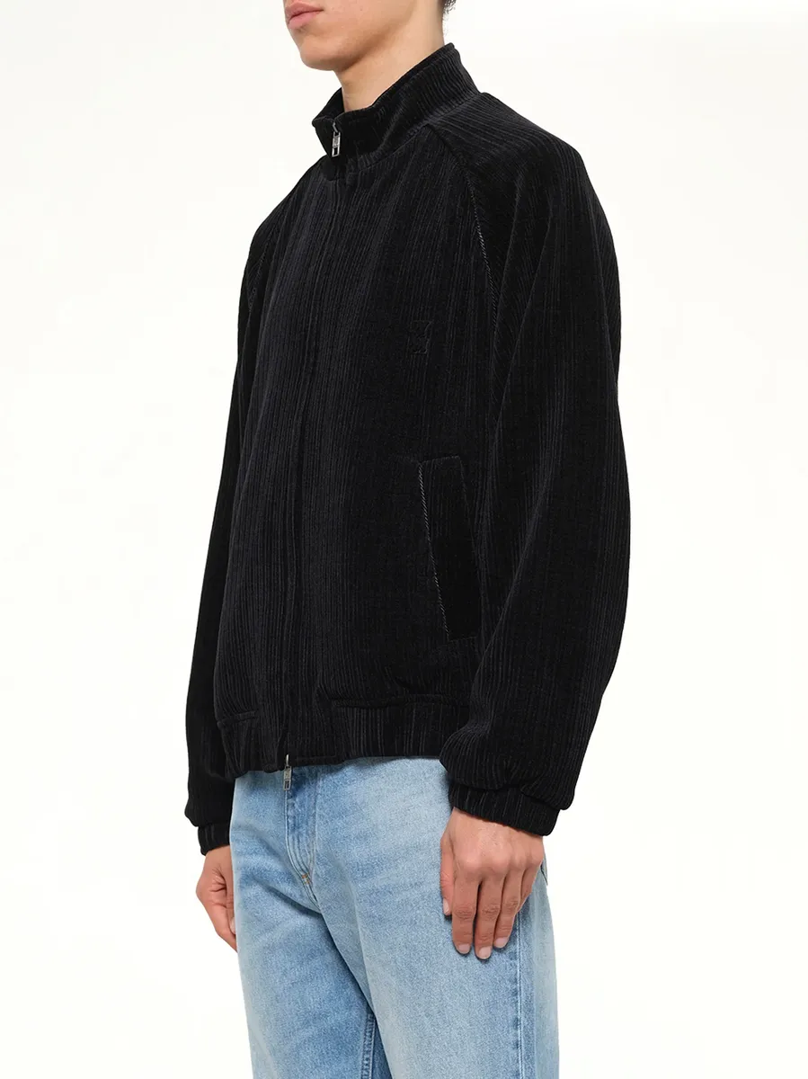 WOOYOUNGMI Velvet Track Top | Thumbnail 3 WOOYOUNGMI Velvet Track Top | Thumbnail 3