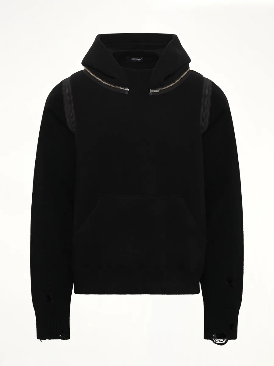 Undercover Wool Deconstructed Hoodie | Thumbnail 2 Undercover Wool Deconstructed Hoodie | Thumbnail 2