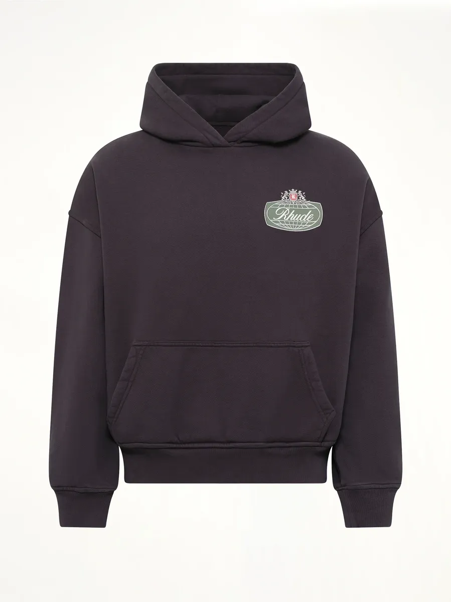 Rhude Desert Crest Hoodie in Vintage Black/silver | Thumbnail 2