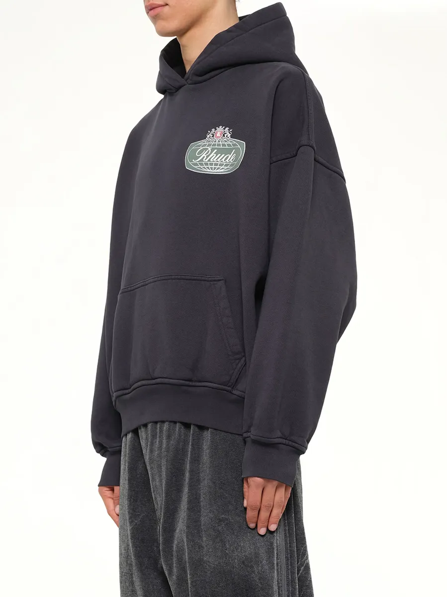 Rhude Desert Crest Hoodie in Vintage Black/silver | Thumbnail 3