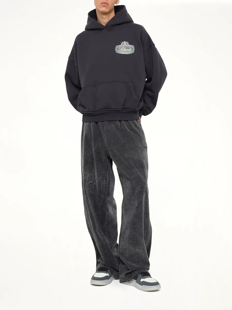 Rhude Desert Crest Hoodie in Vintage Black/silver | Thumbnail 4