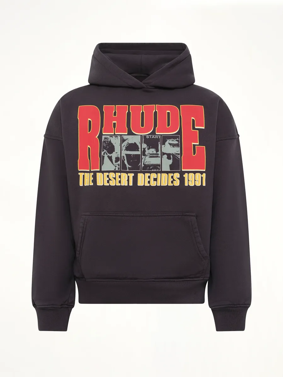 Rhude The Desert Decides Hoodie in Vintage Black/red | Thumbnail 2 Rhude The Desert Decides Hoodie in Vintage Black/red | Thumbnail 2