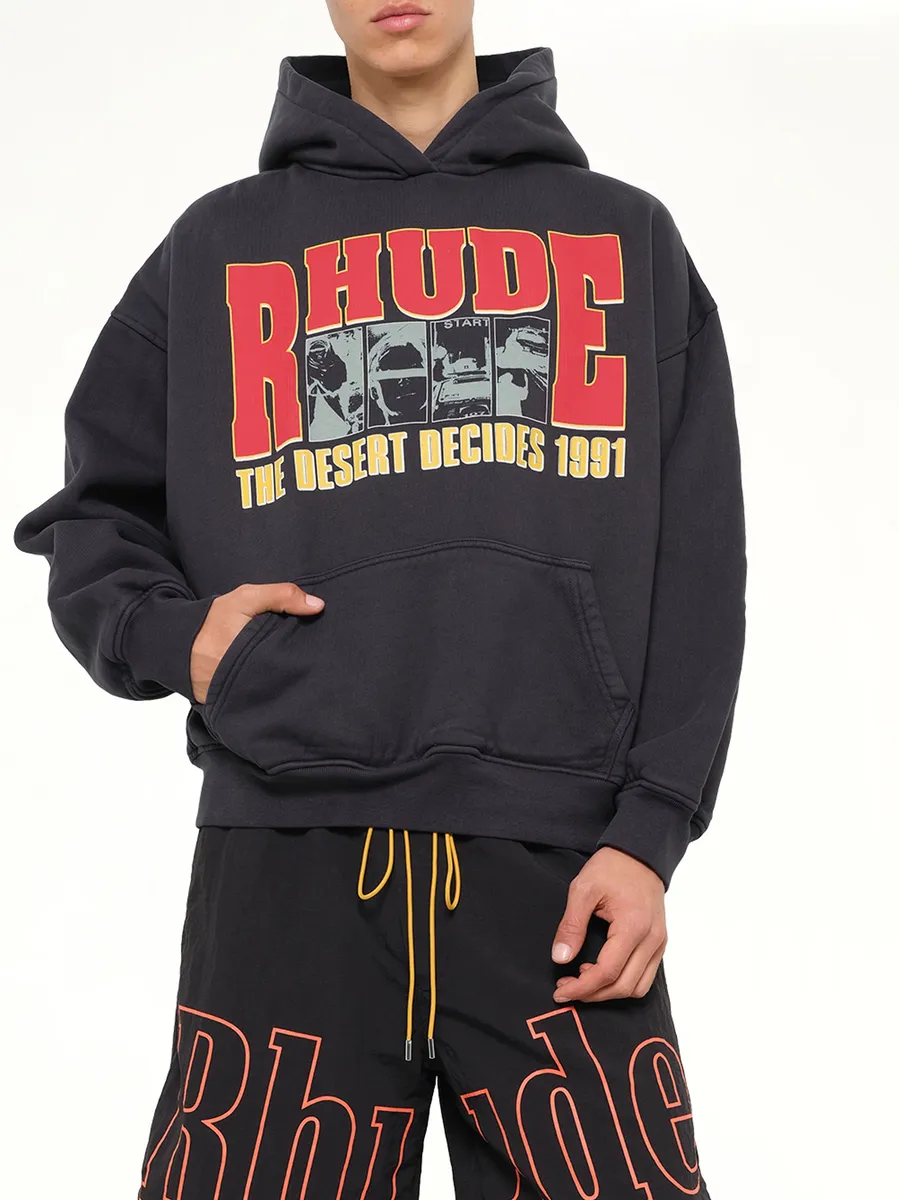 Rhude The Desert Decides Hoodie in Vintage Black/red | Thumbnail 6 Rhude The Desert Decides Hoodie in Vintage Black/red | Thumbnail 6