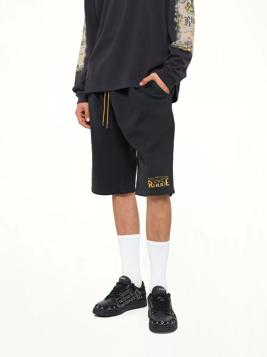 Rhude 4x4 Spirit Sweatshort in Vintage Black | Thumbnail 6 Rhude 4x4 Spirit Sweatshort in Vintage Black | Thumbnail 6
