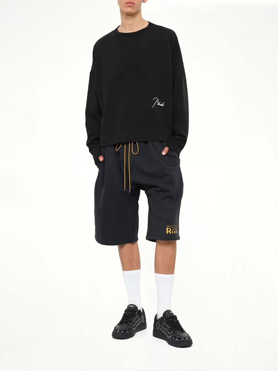 Rhude Classique Reverse LS T-shirt in Black/white | Thumbnail 4 Rhude Classique Reverse LS T-shirt in Black/white | Thumbnail 4
