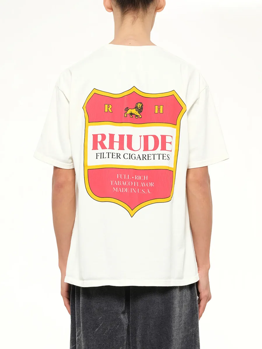 Rhude Filtaro Crest T-shirt in Vintage White | Thumbnail 5 Rhude Filtaro Crest T-shirt in Vintage White | Thumbnail 5