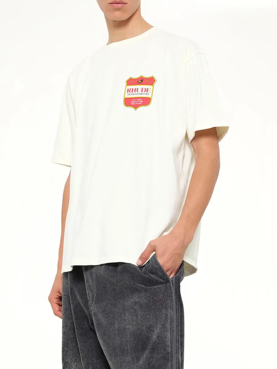 Rhude Filtaro Crest T-shirt in Vintage White | Thumbnail 6 Rhude Filtaro Crest T-shirt in Vintage White | Thumbnail 6