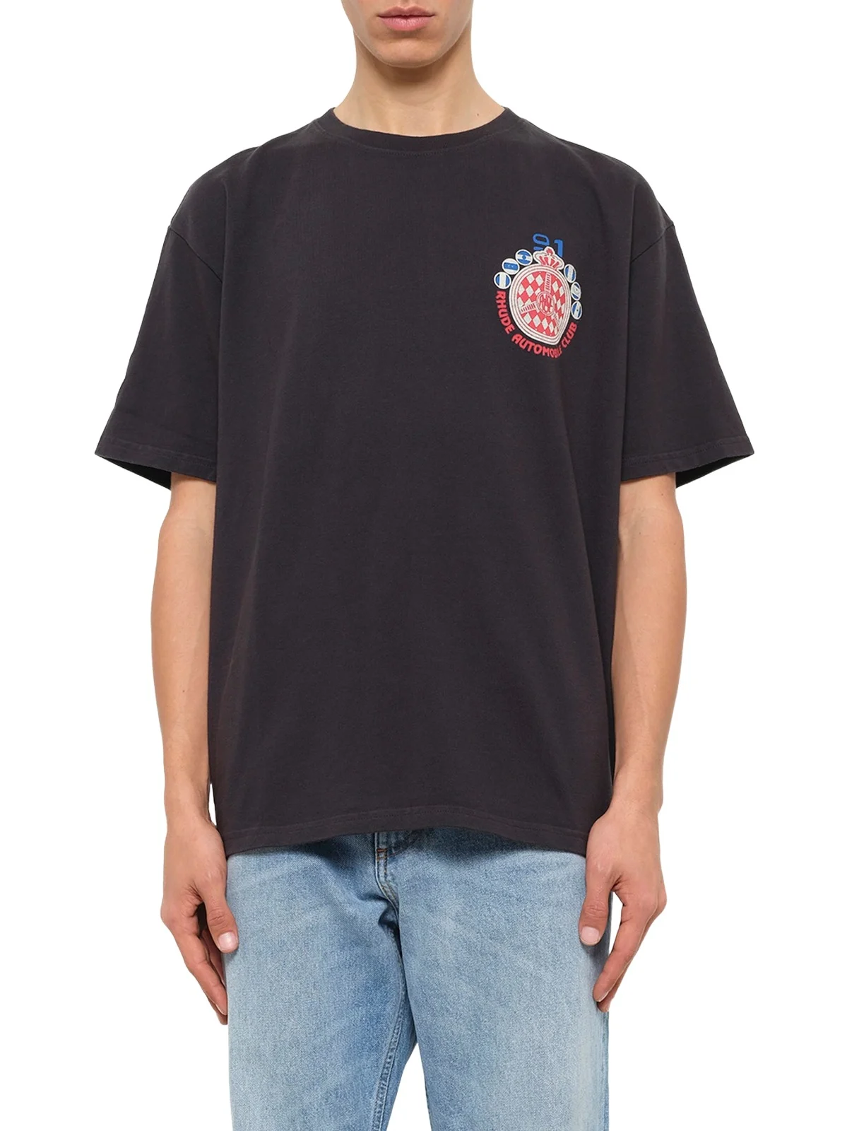 Rhude Automobile Club T-shirt in Vintage Black