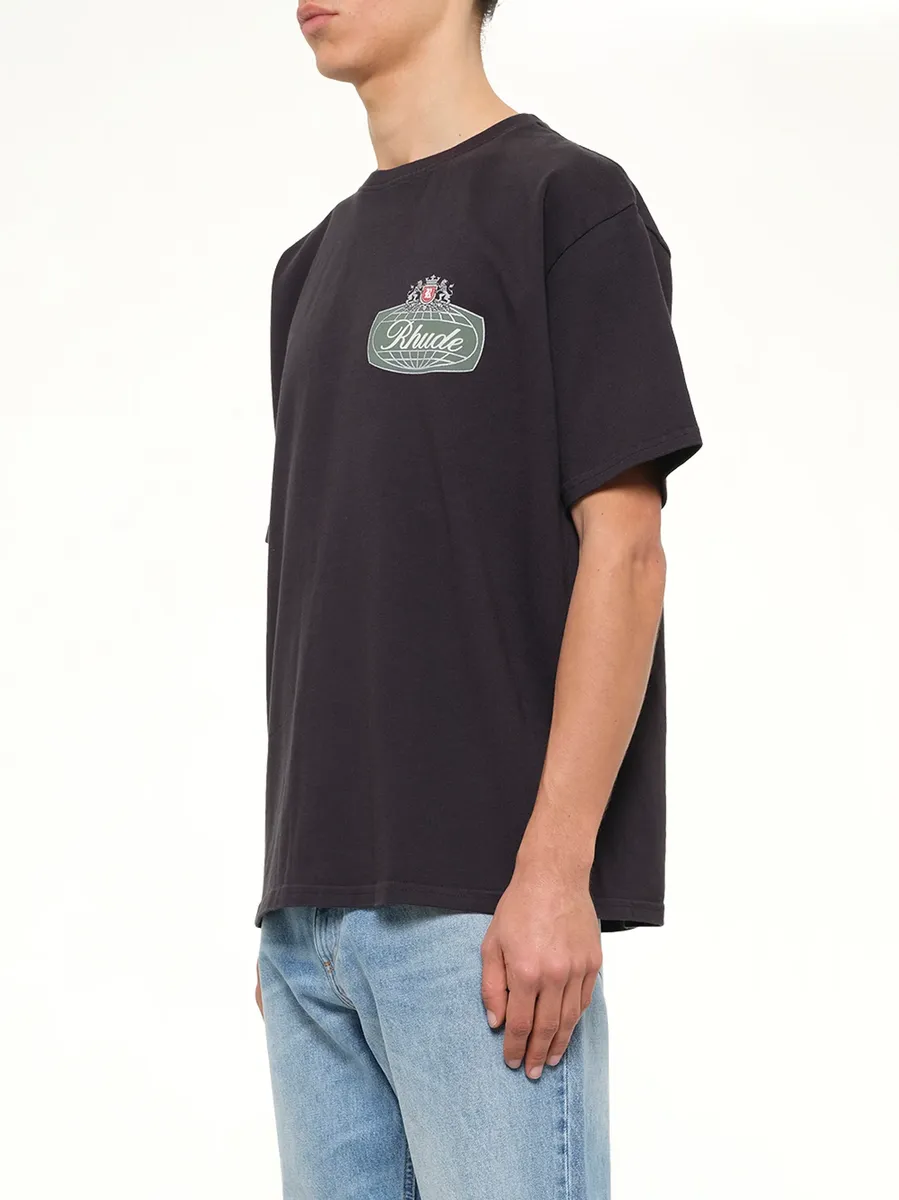 Rhude Desert Crest T-shirt in Vintage Black/silver | Thumbnail 3