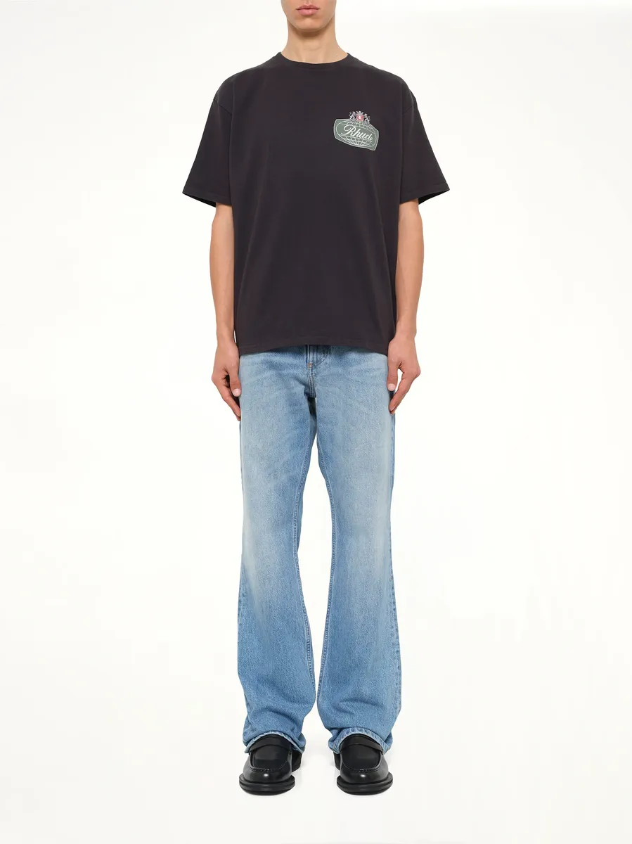 Rhude Desert Crest T-shirt in Vintage Black/silver | Thumbnail 7