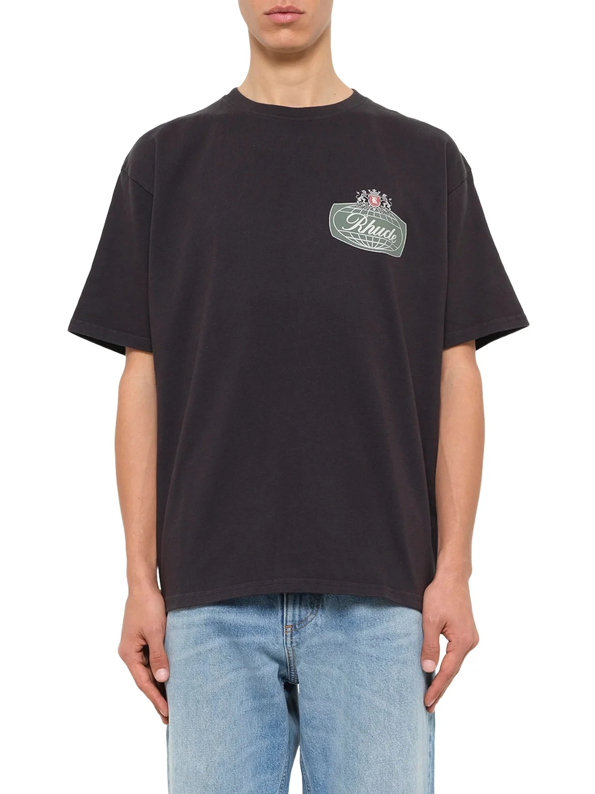 Rhude Rhude Desert Crest T-shirt in Vintage Black/silver