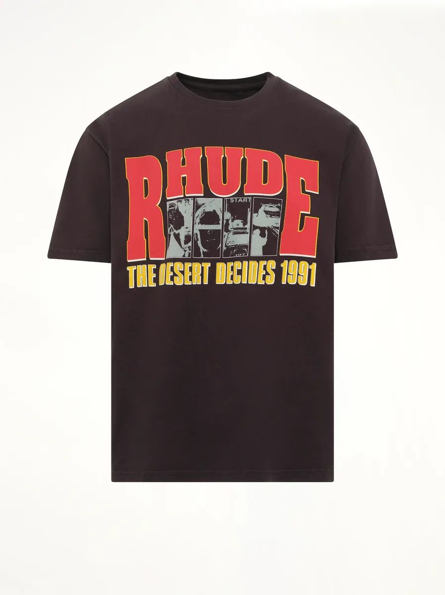 Rhude The Desert Decides T-shirt in Vintage Black | Thumbnail 2 Rhude The Desert Decides T-shirt in Vintage Black | Thumbnail 2