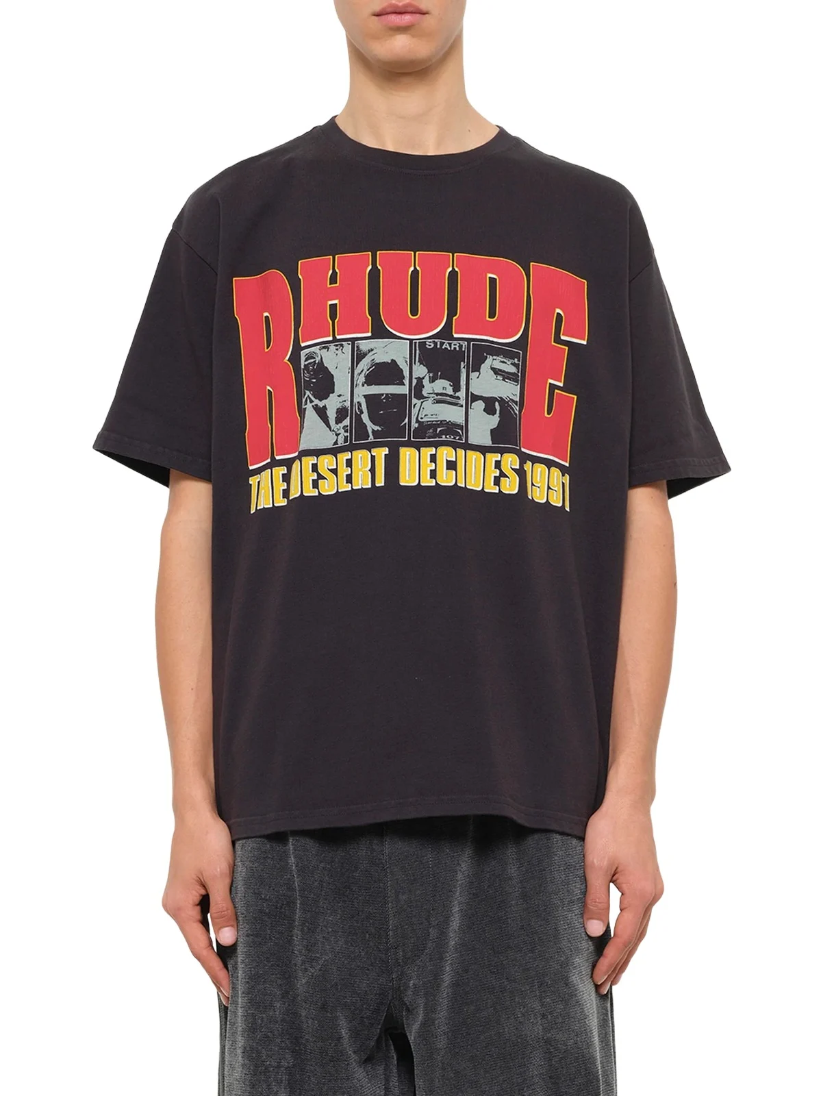 Rhude The Desert Decides T-shirt in Vintage Black