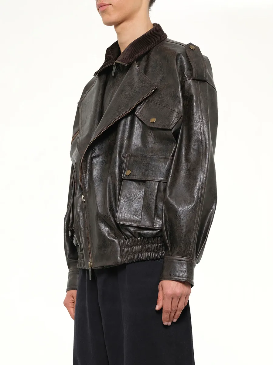 FENG CHEN WANG Distressed Biker Jacket | Thumbnail 3 FENG CHEN WANG Distressed Biker Jacket | Thumbnail 3