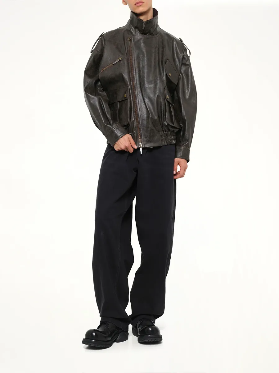 FENG CHEN WANG Distressed Biker Jacket | Thumbnail 4 FENG CHEN WANG Distressed Biker Jacket | Thumbnail 4