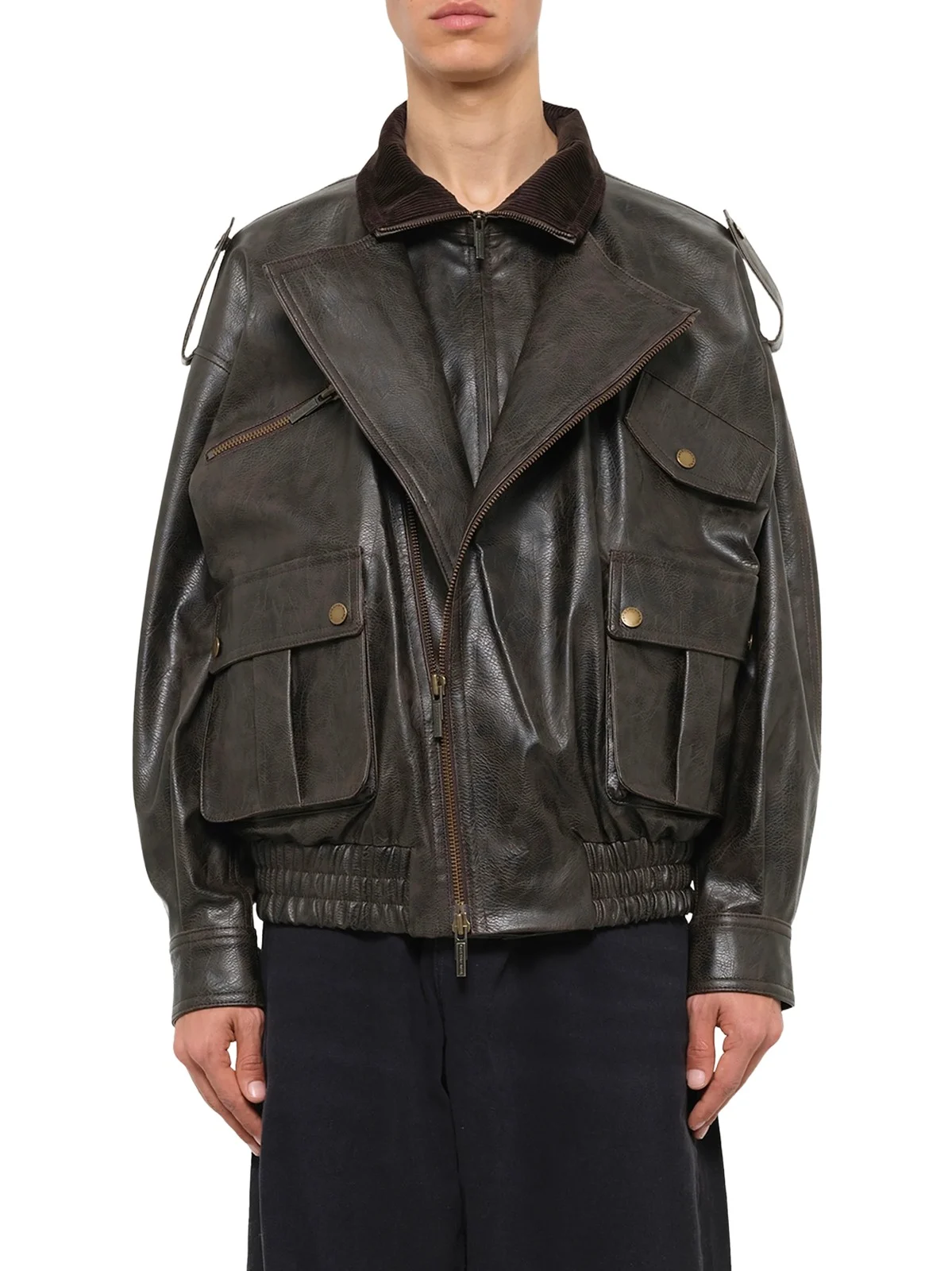 FENG CHEN WANG Distressed Biker Jacket