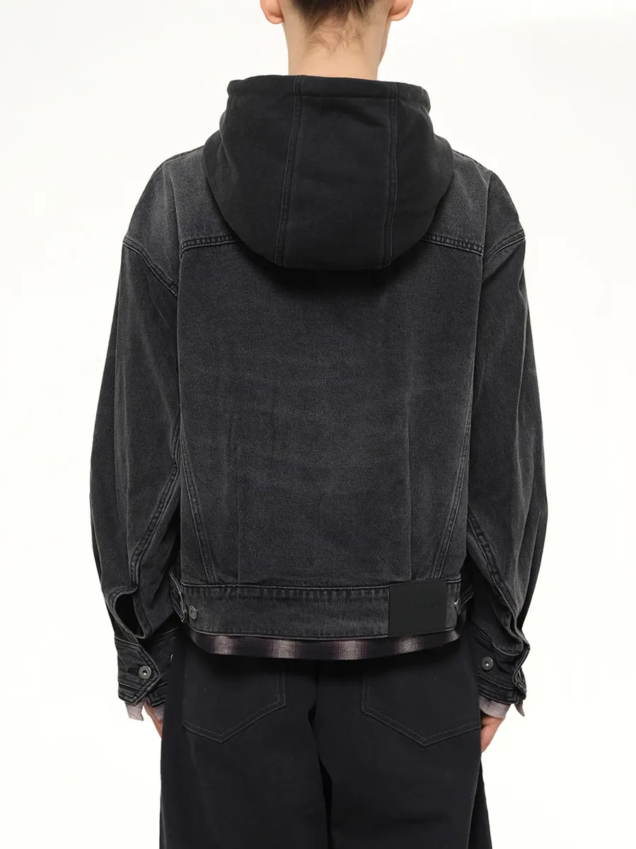 FENG CHEN WANG Denim 2-in-1 Hoodie Jacket | Thumbnail 5 FENG CHEN WANG Denim 2-in-1 Hoodie Jacket | Thumbnail 5