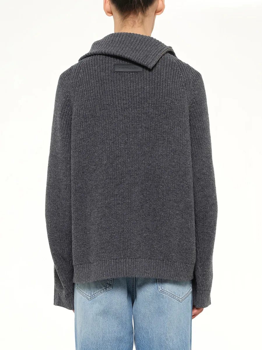FENG CHEN WANG Deconstructed Shirt Fabric Sweater With Patchwork | Thumbnail 5 FENG CHEN WANG Deconstructed Shirt Fabric Sweater With Patchwork | Thumbnail 5