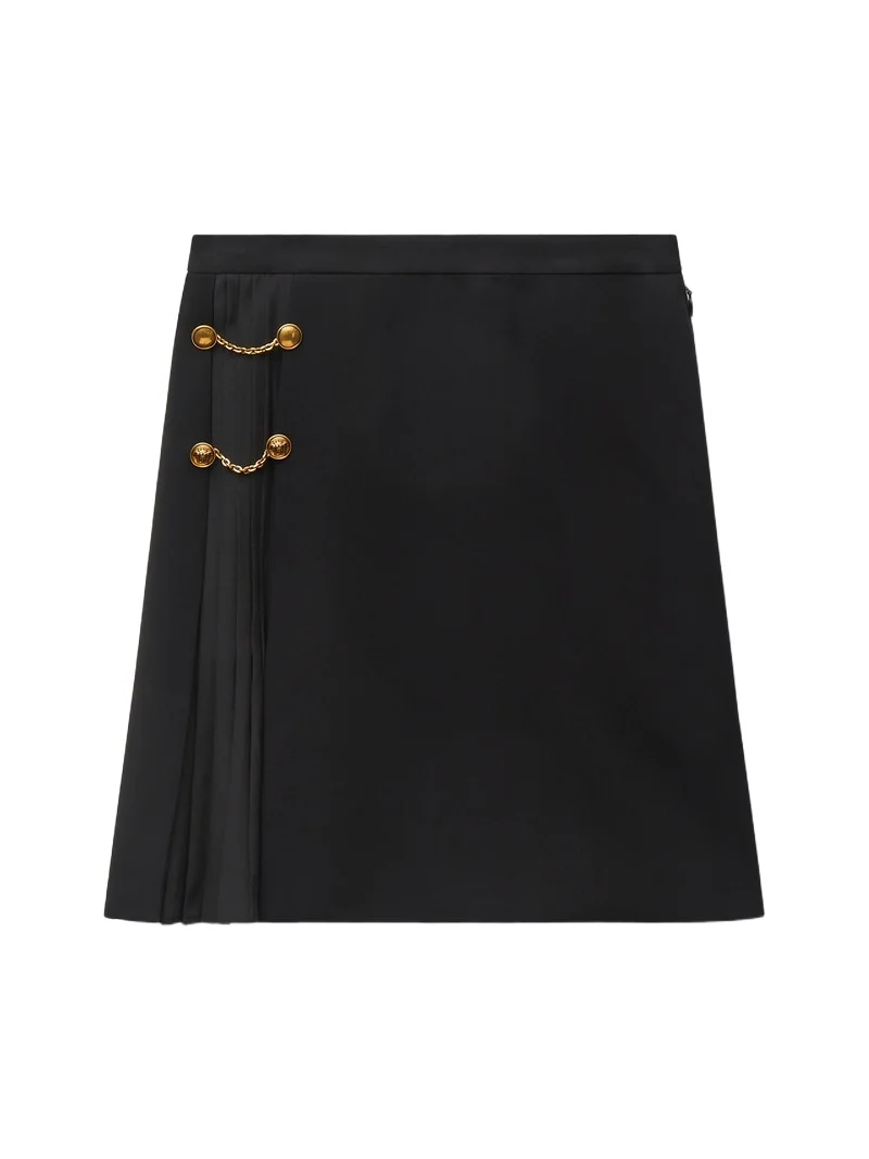 Versace Stretch Viscose Cady Mini Skirt