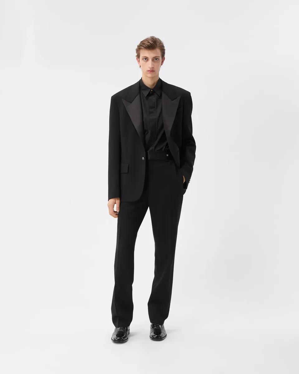 Versace Stretch Wool Formal Pants | Thumbnail 2 Versace Stretch Wool Formal Pants | Thumbnail 2