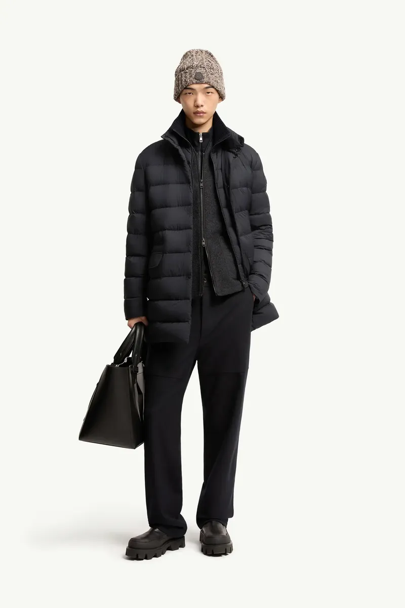 Moncler Lencoise Hooded Long Down Jacket | Thumbnail 3 Moncler Lencoise Hooded Long Down Jacket | Thumbnail 3