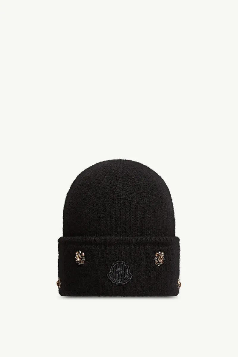 Moncler Wool & Cashmere Jacquard Beanie | Thumbnail 2 Moncler Wool & Cashmere Jacquard Beanie | Thumbnail 2