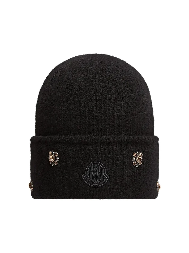 Moncler Wool & Cashmere Jacquard Beanie