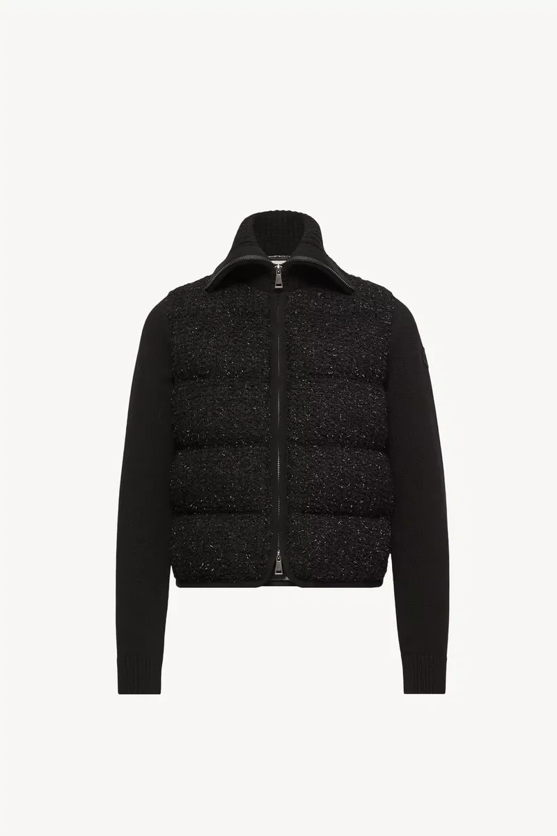 Moncler Wool & Cashmere Blend Down Cardigan | Thumbnail 2 Moncler Wool & Cashmere Blend Down Cardigan | Thumbnail 2